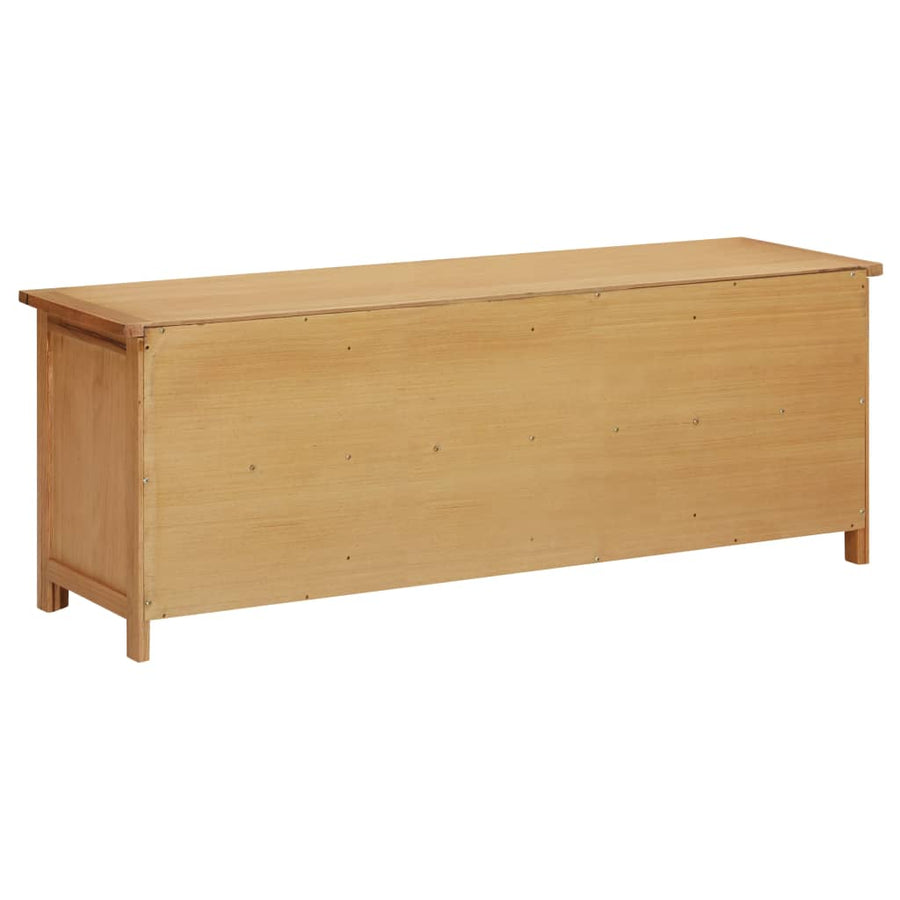 Schoenenrek 114x37x45 cm massief eikenhout