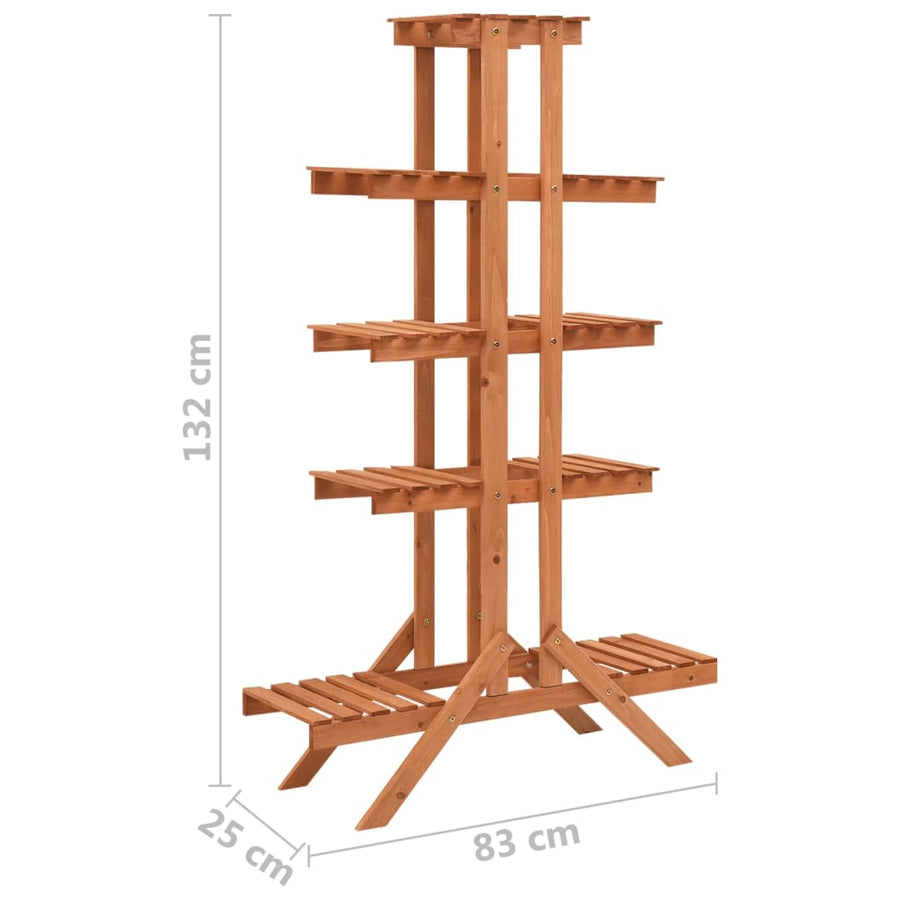 Plantenrek Massief Vurenhout 83 x 25 x 132 cm