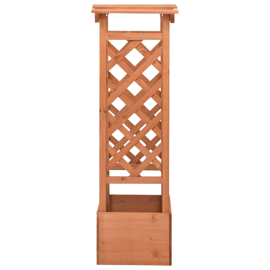 Latwerkplantenbak Met Boog Vurenhout 49 x 39 x 117 cm