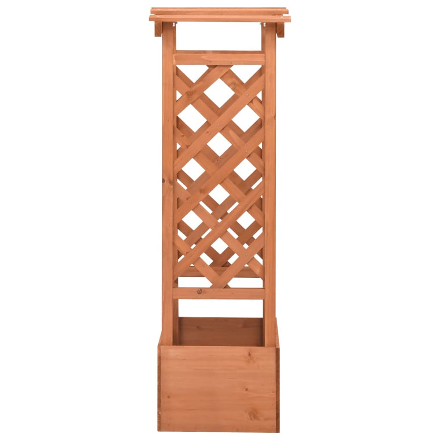 Latwerkplantenbak Met Boog Vurenhout 49 x 39 x 117 cm