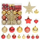 Kerstballenset 70 stuks rood goud
