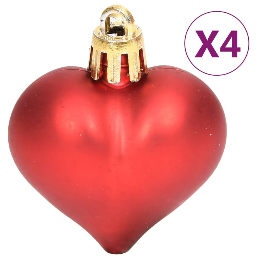 70-Delige Kerstballenset En Rood Goud
