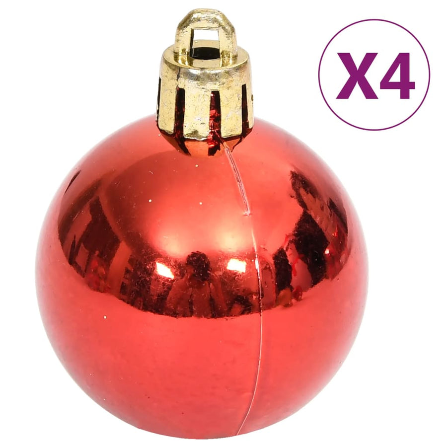 70-Delige Kerstballenset En Rood Goud