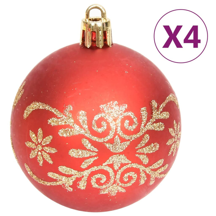 70-Delige Kerstballenset En Rood Goud