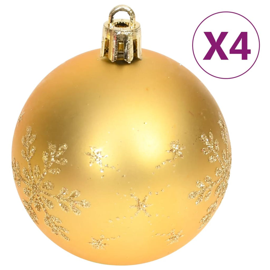 70-Delige Kerstballenset En Rood Goud