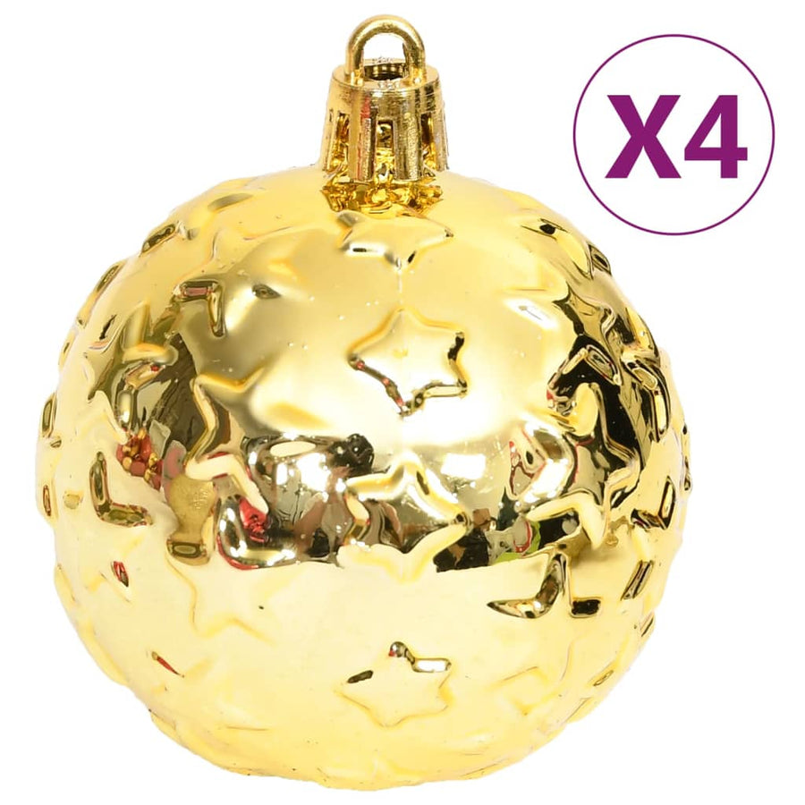 70-Delige Kerstballenset En Rood Goud