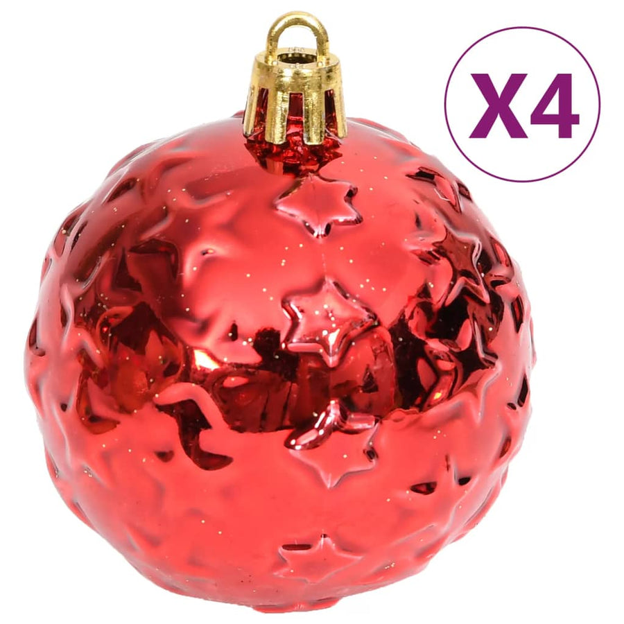 70-Delige Kerstballenset En Rood Goud