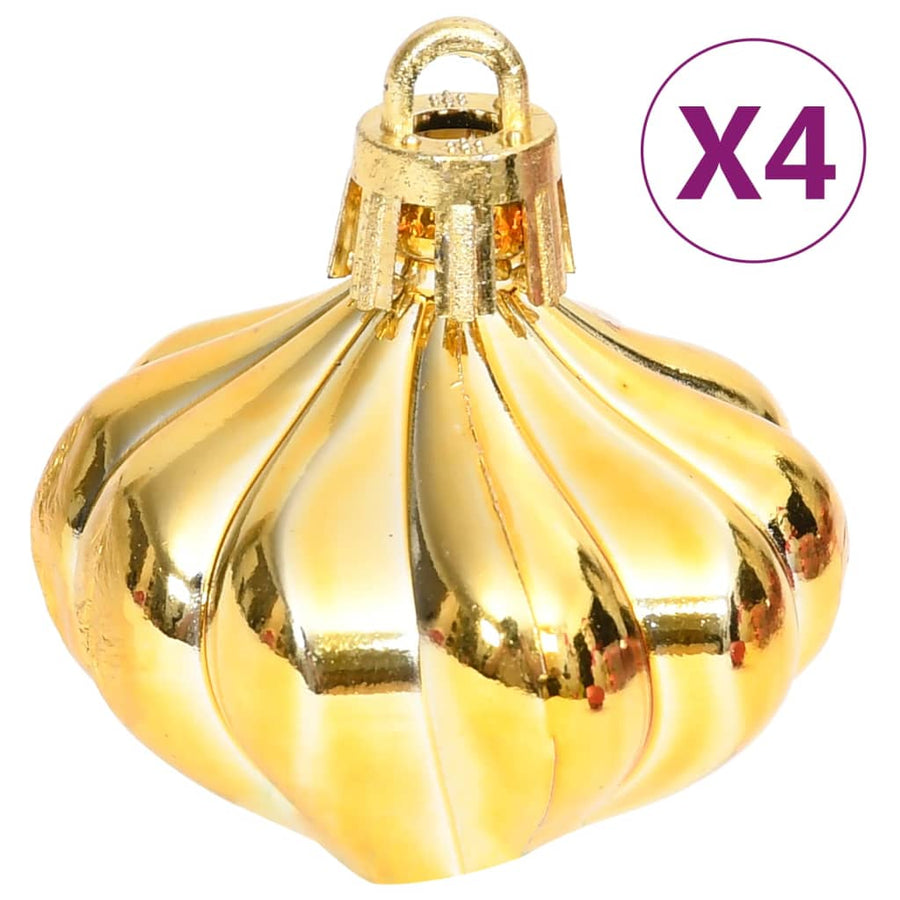 70-Delige Kerstballenset En Rood Goud