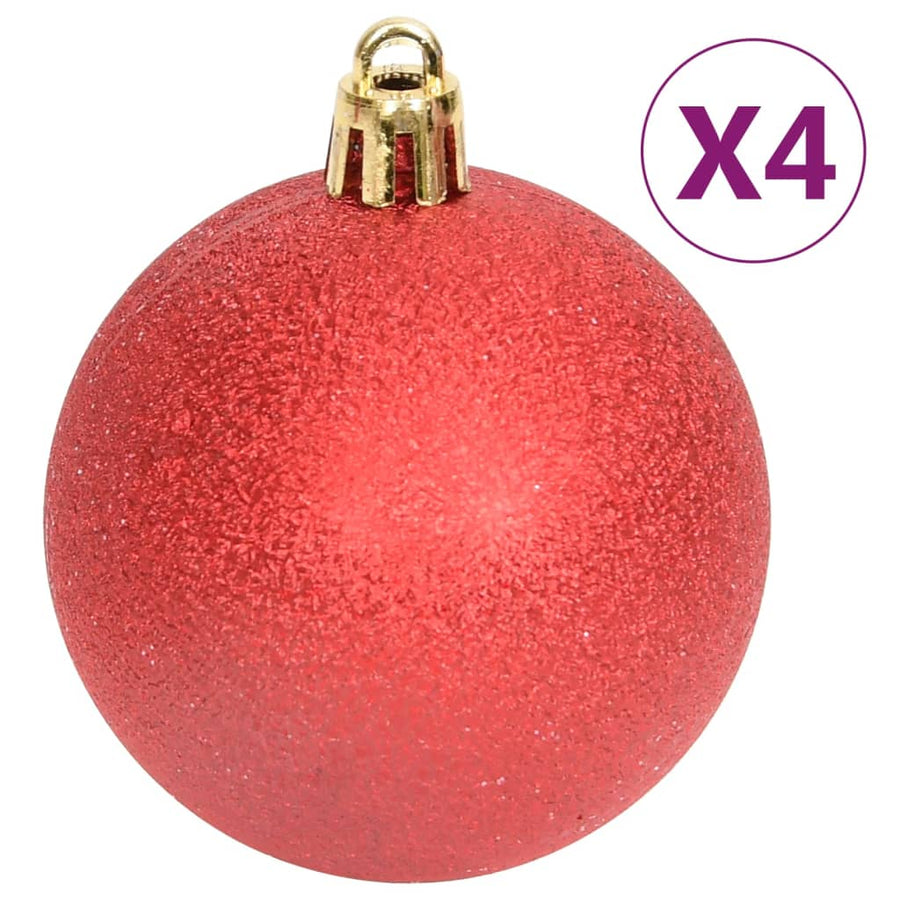 108-delige Kerstballenset rood en wit