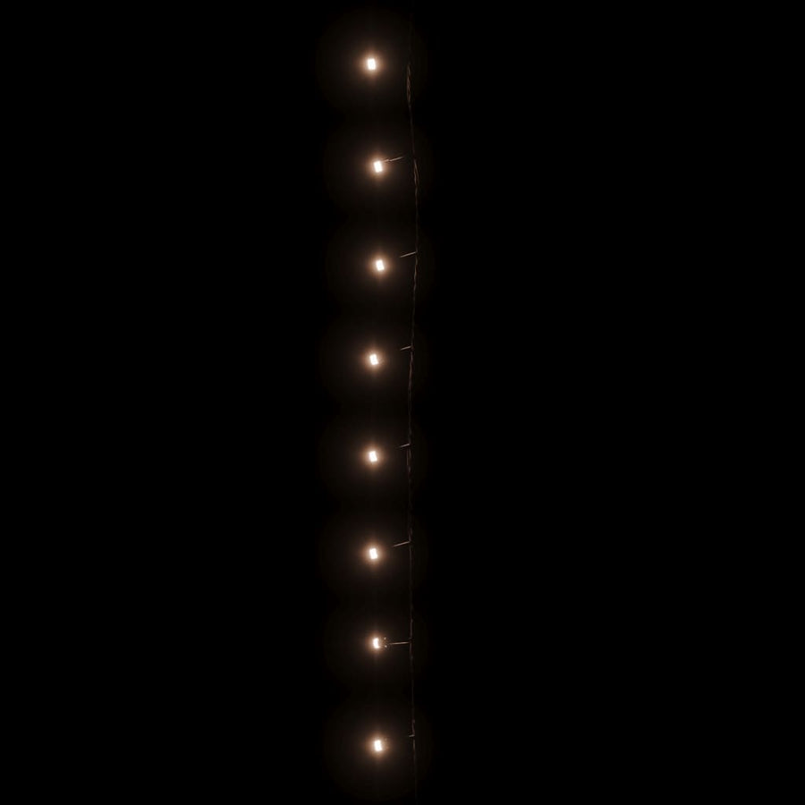 Lichtslinger met 300 LED's 30 m PVC warmwit 30 m Warmwit en zwart
