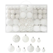 Kerstballenset 100 stuks wit