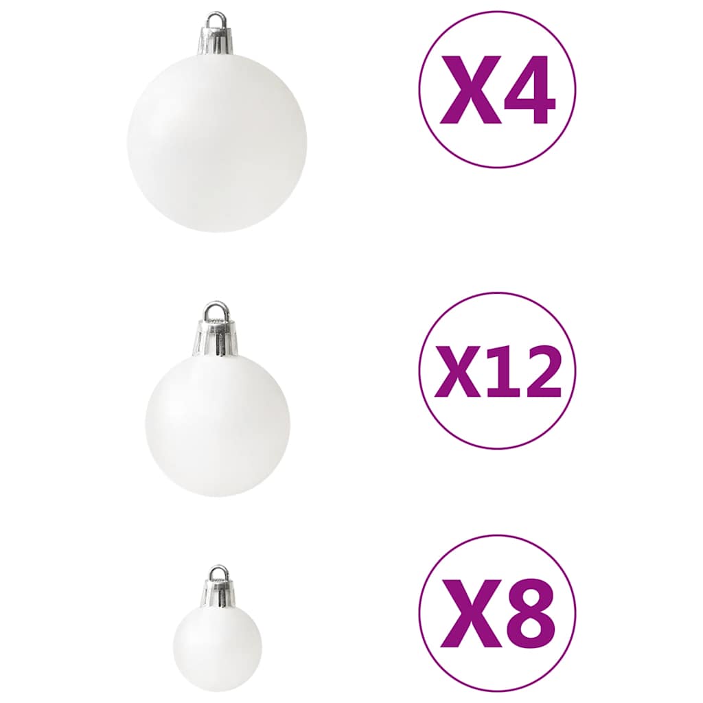 100-Delige Kerstballenset Wit