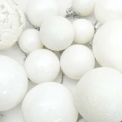 100-Delige Kerstballenset Wit
