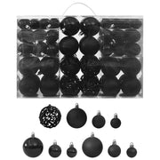 Kerstballenset 100 stuks zwart