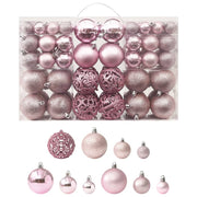 Kerstballenset 100 stuks roze