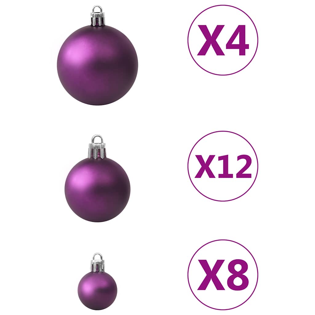 100-Delige Kerstballenset Paars