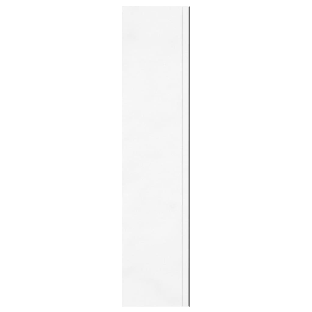 Badkamerkast Met Spiegel 60X5X75 Cm Mdf Glanzend wit