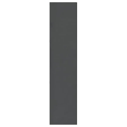 Badkamerkast Met Spiegel 60X15X75 Cm Mdf Glanzend grijs