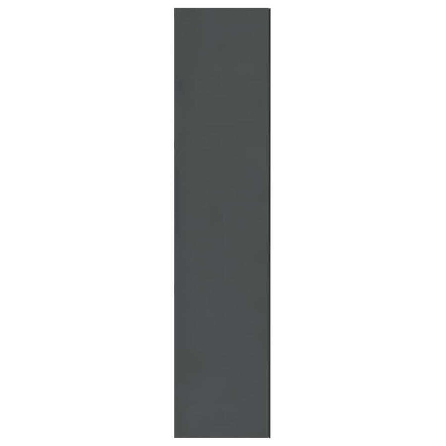 Badkamerkast Met Spiegel 60X15X75 Cm Mdf Glanzend grijs