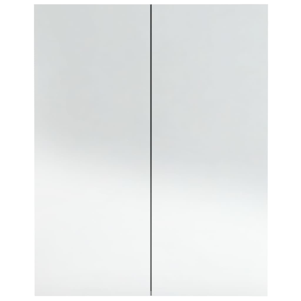 Badkamerkast Met Spiegel 60X15X75 Cm Mdf Betongrijs