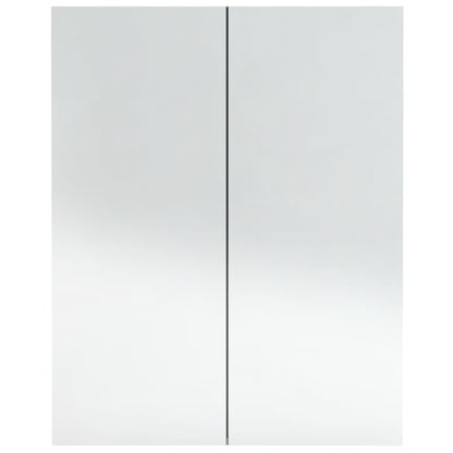 Badkamerkast Met Spiegel 60X15X75 Cm Mdf Betongrijs