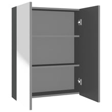Badkamerkast Met Spiegel 60X5X75 Cm Mdf Kleurig Antraciet