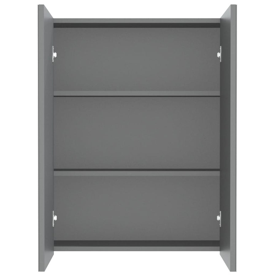Badkamerkast Met Spiegel 60X5X75 Cm Mdf Kleurig Antraciet