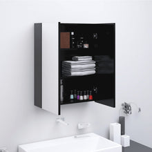 Badkamerkast Met Spiegel 60X5X75 Cm Mdf Kleurig Antraciet
