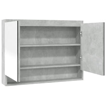 Badkamerkast Met Spiegel 80X15X60 Cm Mdf Betongrijs