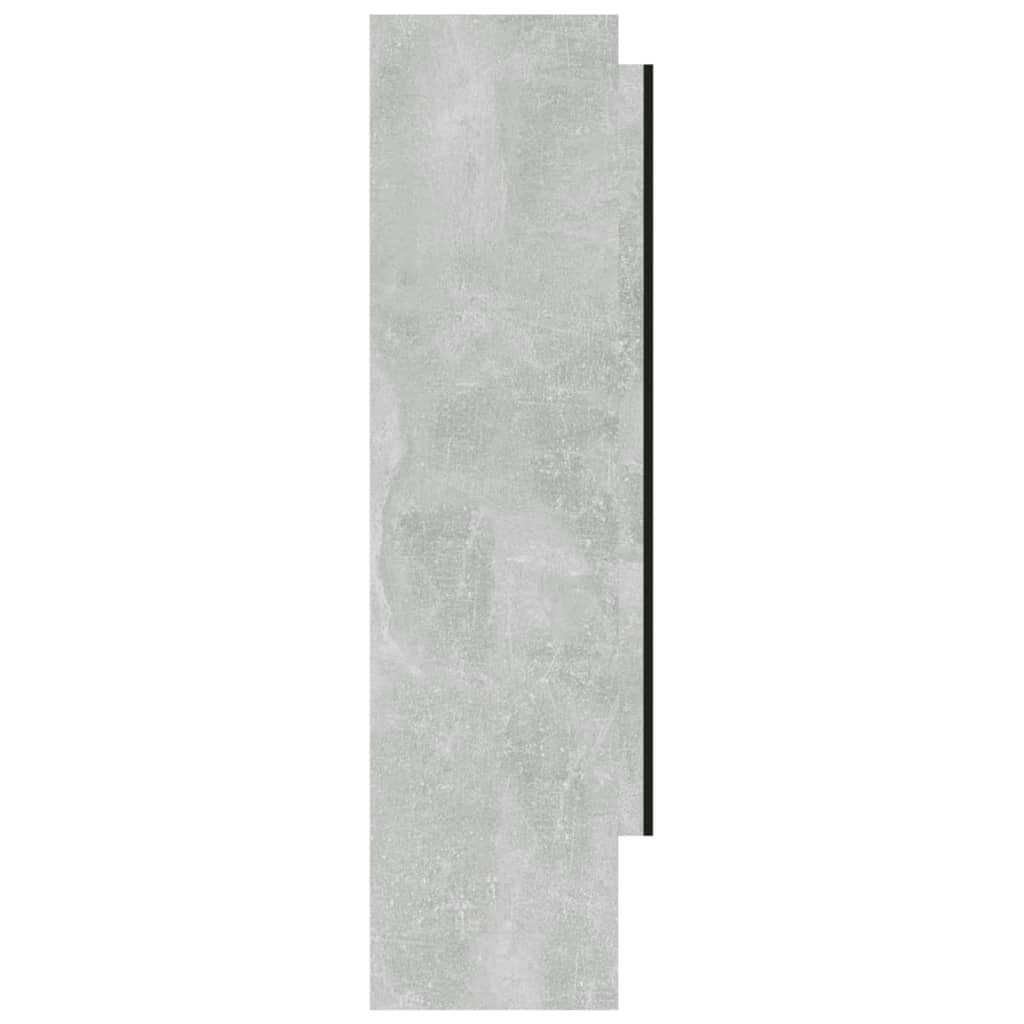 Badkamerkast Met Spiegel 80X15X60 Cm Mdf Betongrijs