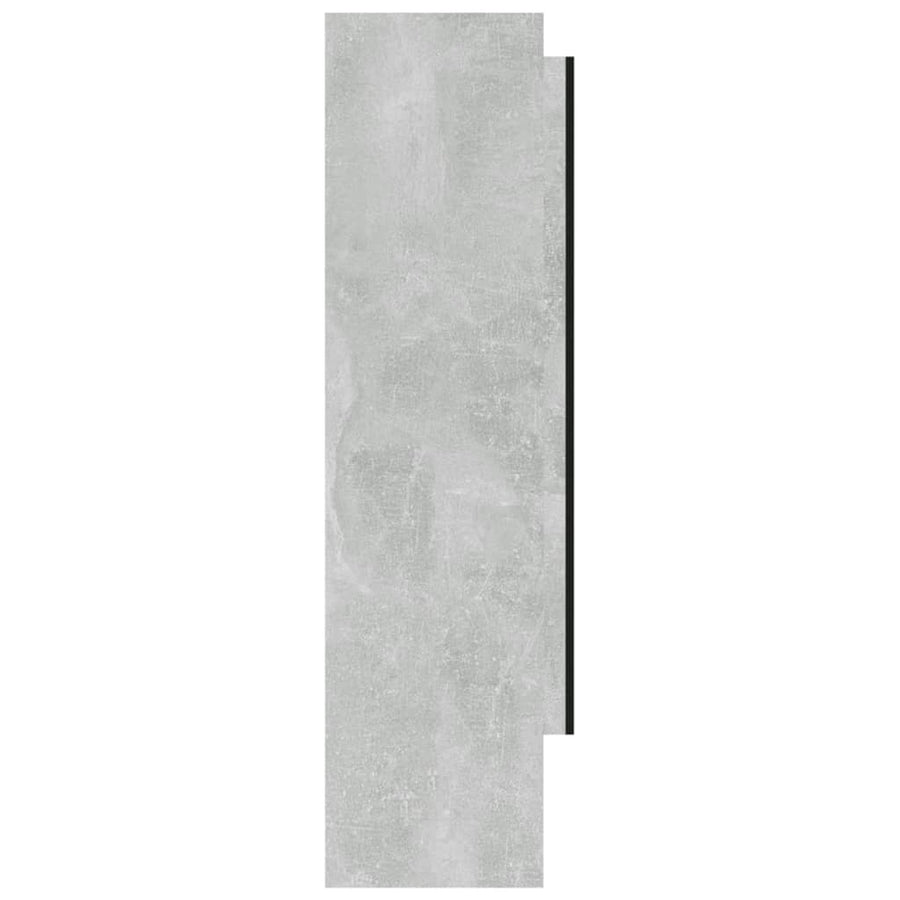 Badkamerkast Met Spiegel 80X15X60 Cm Mdf Betongrijs