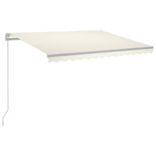 Luifel Handmatig Uittrekbaar Met Led Kleurig 300 x 250 cm crème