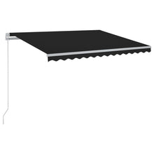Luifel Handmatig Uittrekbaar Met Led Kleur 300 x 250 cm Antraciet