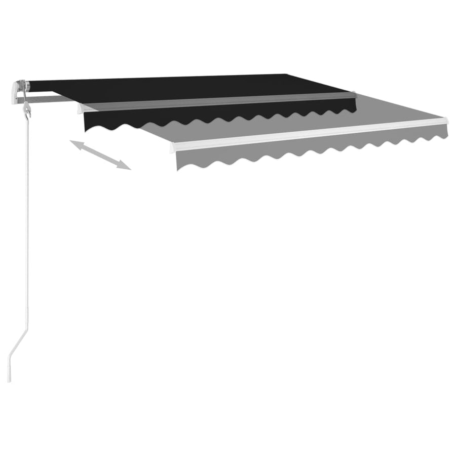 Luifel Automatisch Uittrekbaar Kleurig 300 x 250 cm Antraciet