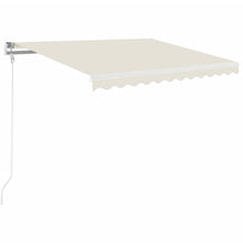 Luifel Handmatig Uittrekbaar Kleurig 350 x 250 cm Crème
