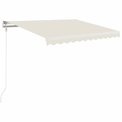 Luifel Handmatig Uittrekbaar Kleurig 350 x 250 cm Crème
