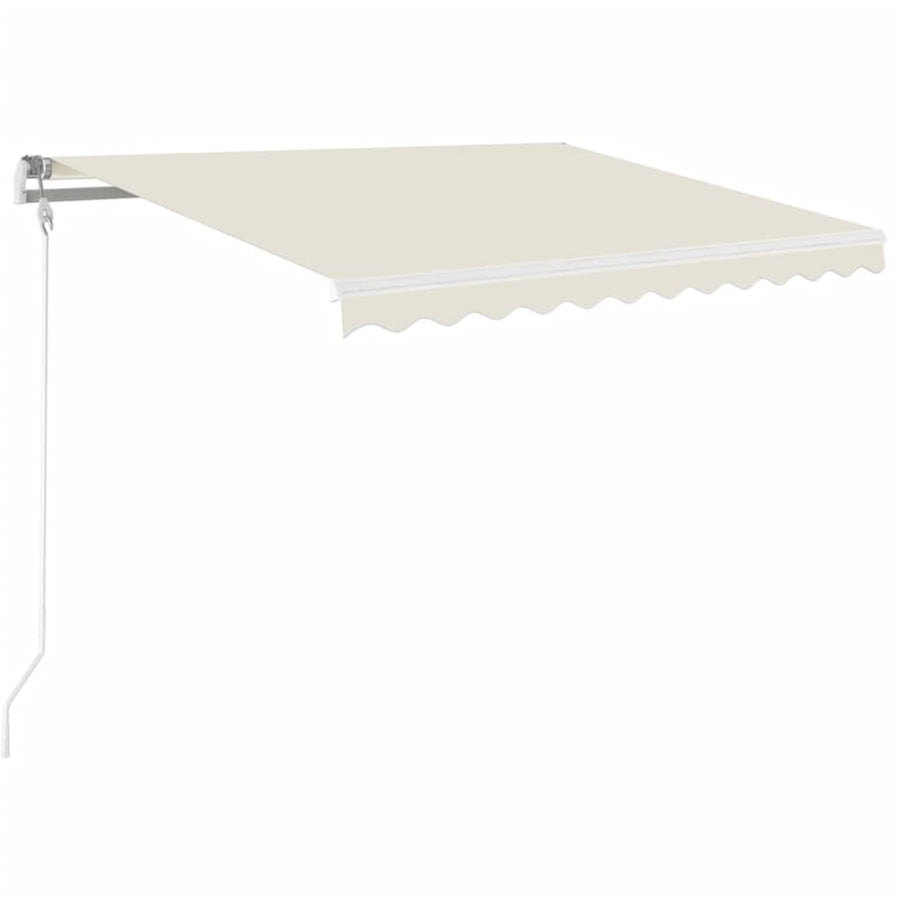 Luifel Handmatig Uittrekbaar Kleurig 350 x 250 cm Crème