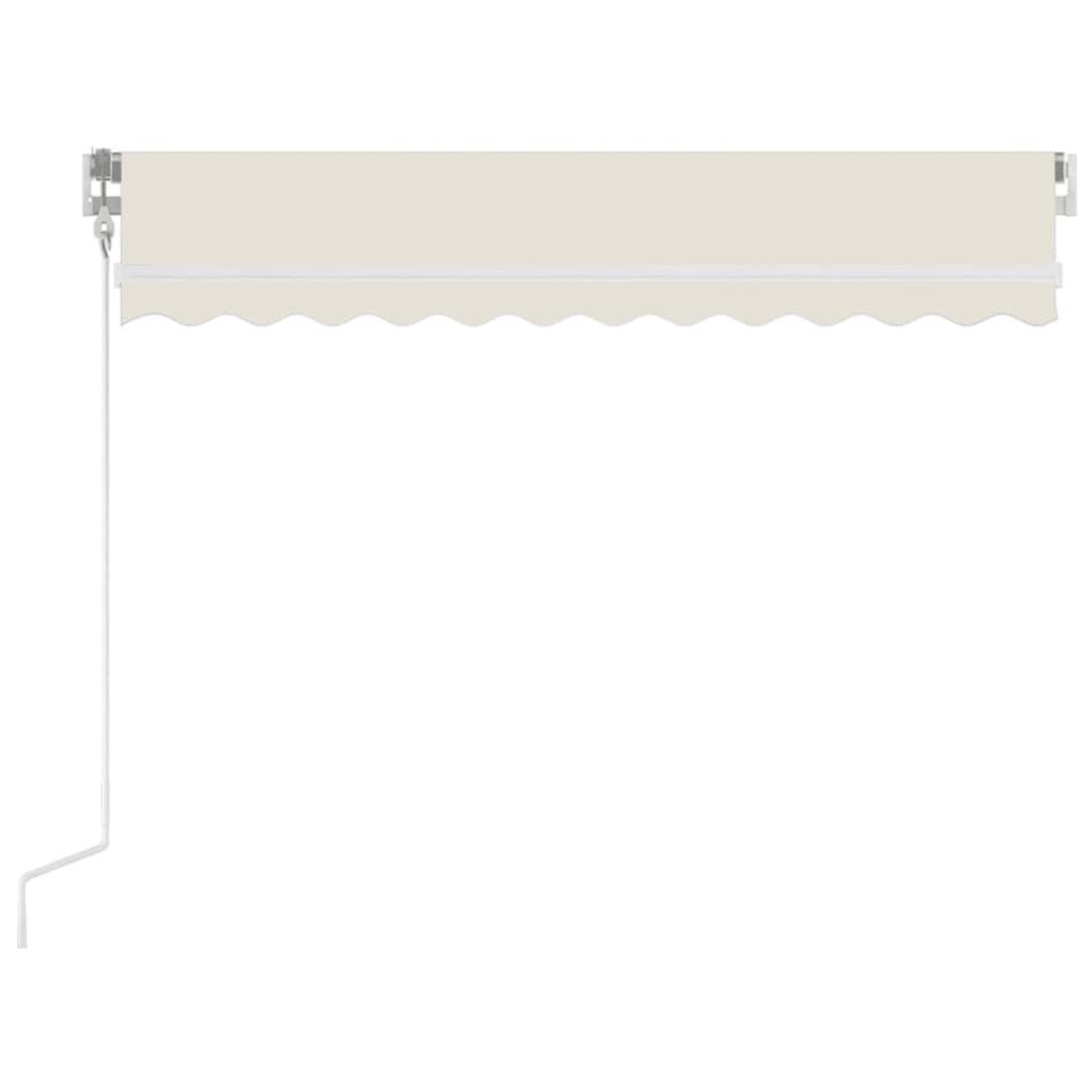 Luifel Handmatig Uittrekbaar Kleurig 350 x 250 cm Crème