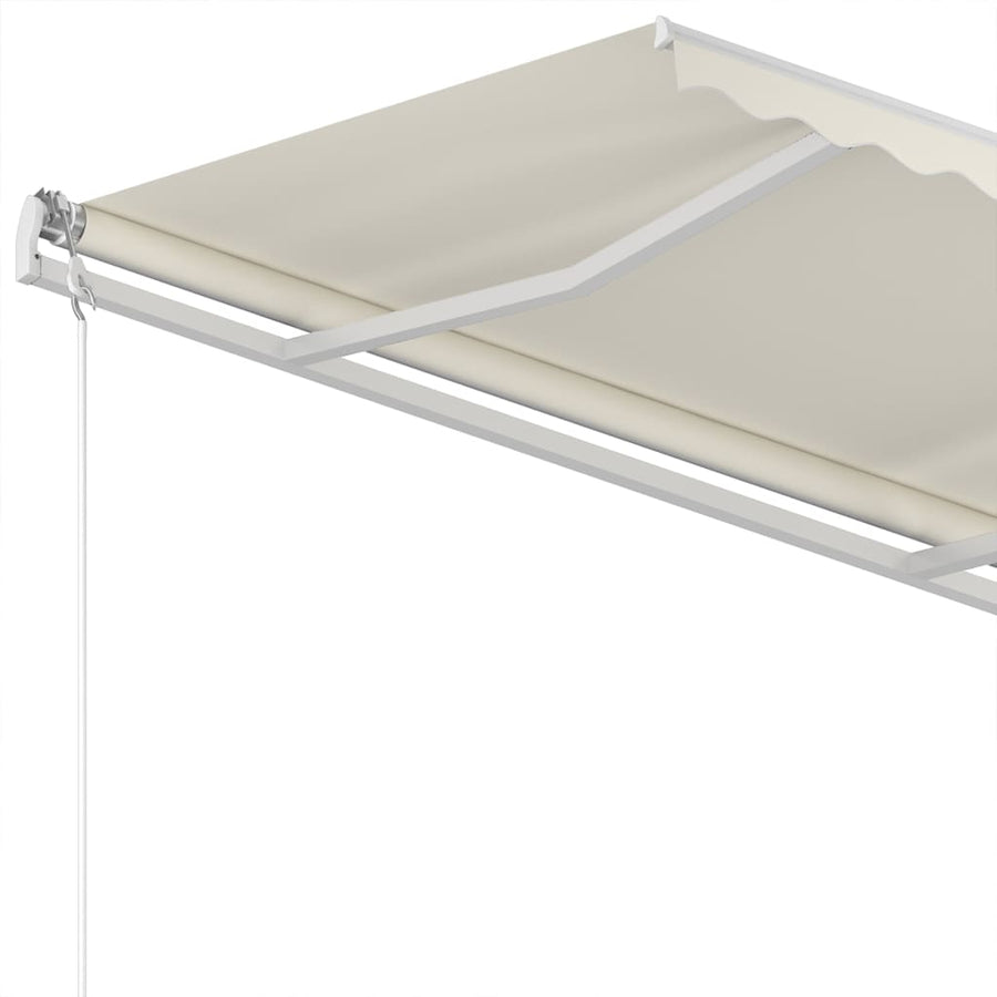 Luifel Handmatig Uittrekbaar Kleurig 350 x 250 cm Crème
