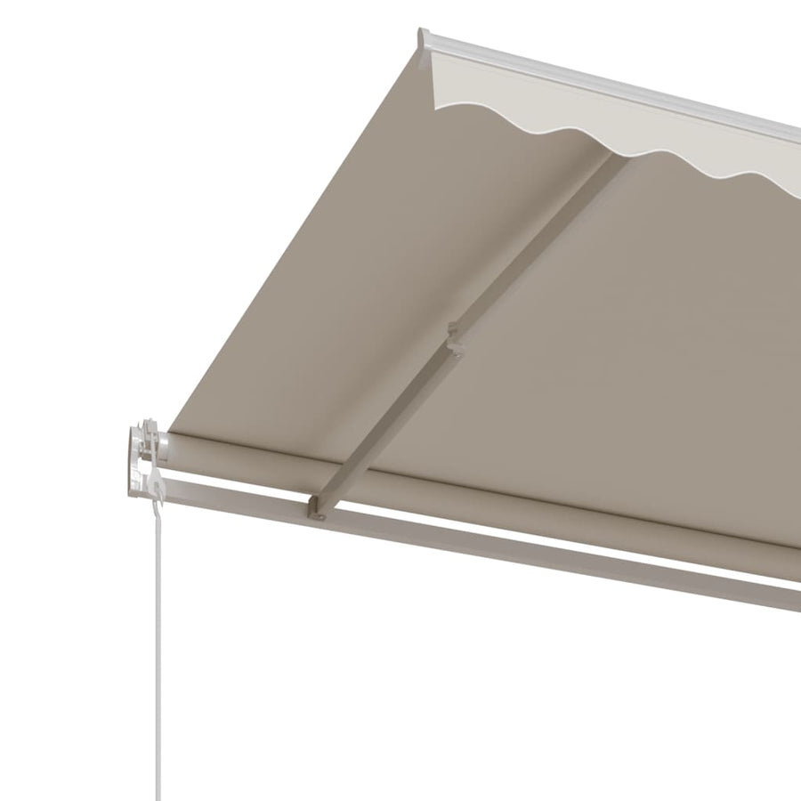 Luifel Automatisch Uittrekbaar Kleurig 350 x 250 cm Crème