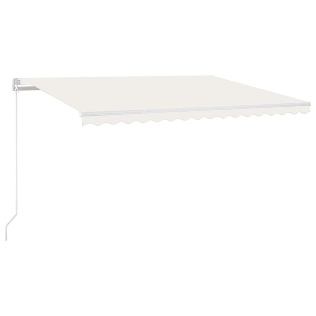 Luifel Handmatig Uittrekbaar 400X300 Cm Crèmekleurig