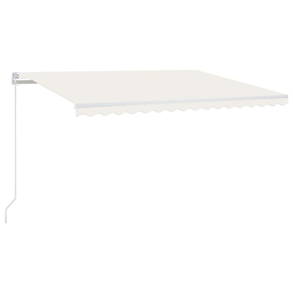 Luifel Handmatig Uittrekbaar 400X300 Cm Crèmekleurig