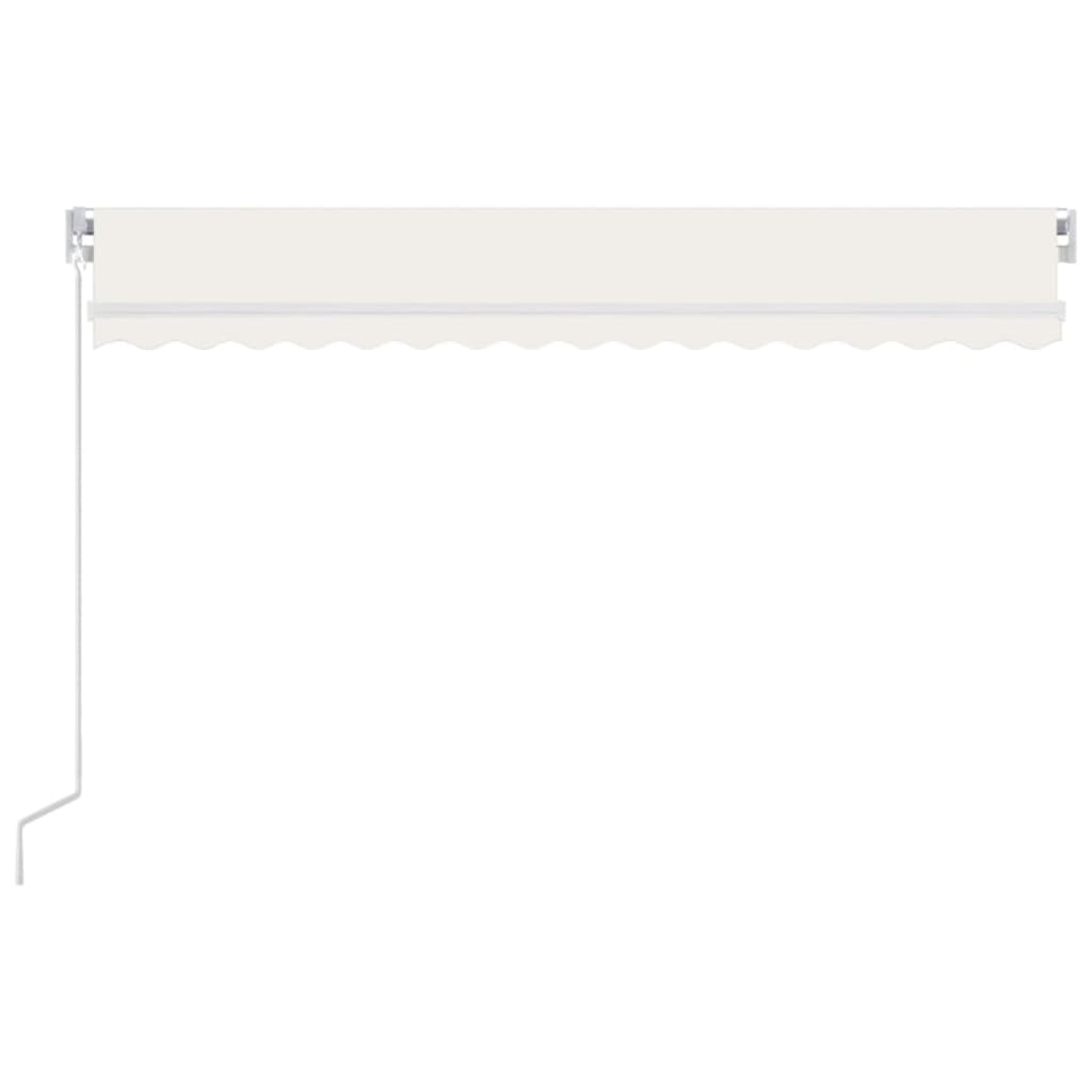 Luifel Handmatig Uittrekbaar 400X300 Cm Crèmekleurig