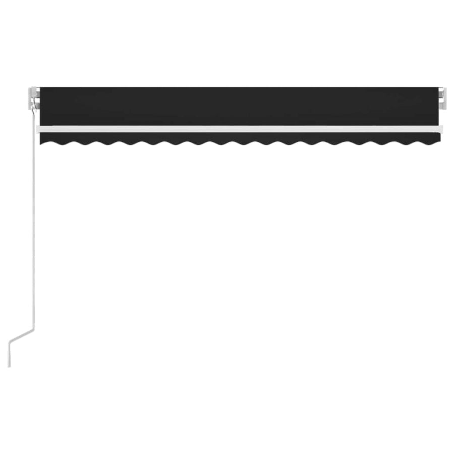 Luifel Handmatig Uittrekbaar Met Led 400X300 Cm Antracietkleur 400 x 300 cm