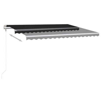Luifel Automatisch Met Led En Windsensor 400X300 Cm Antraciet 400 x 300 cm