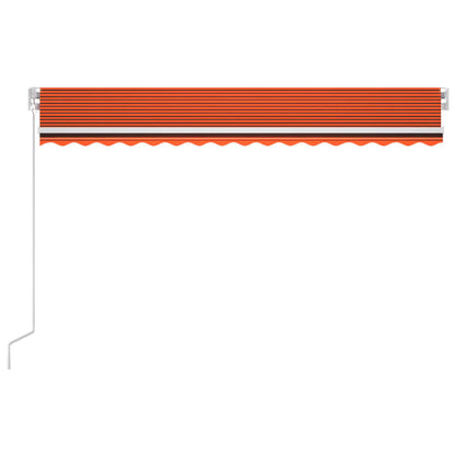 Luifel Automatisch Met Led Windsensor Oranje Bruin 400 x 300 cm Multikleur