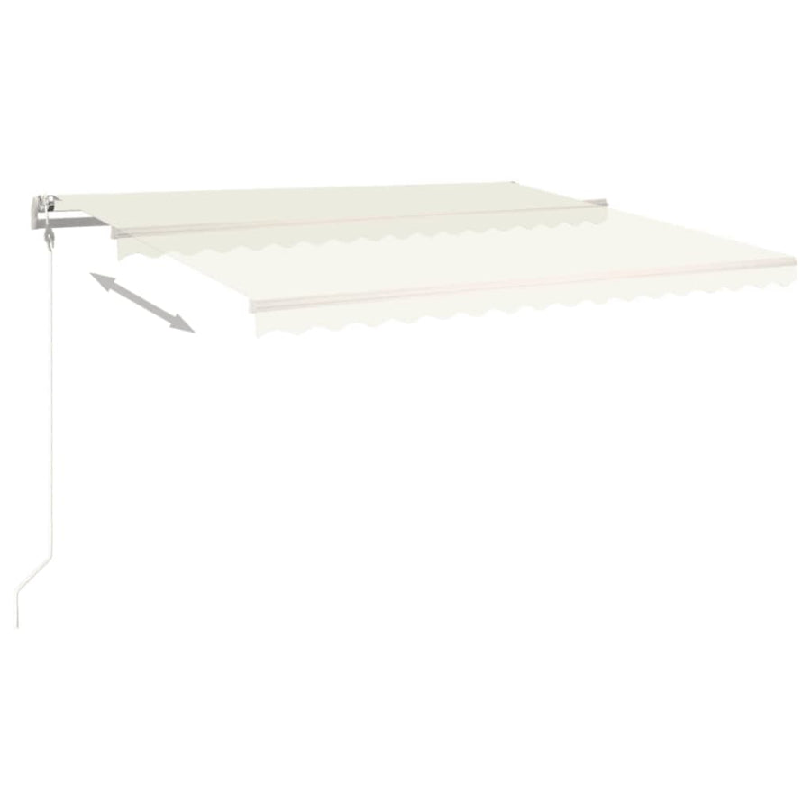 Luifel Automatisch Uittrekbaar Kleurig 450 x 300 cm Crème