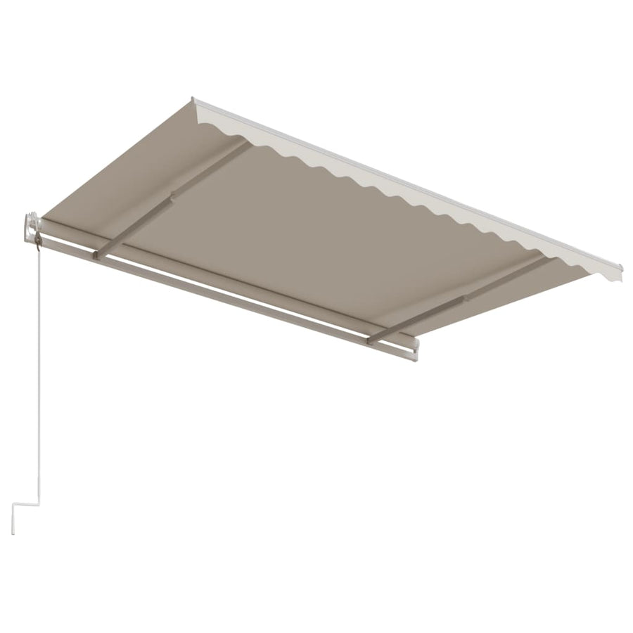 Luifel Automatisch Uittrekbaar Kleurig 450 x 300 cm Crème