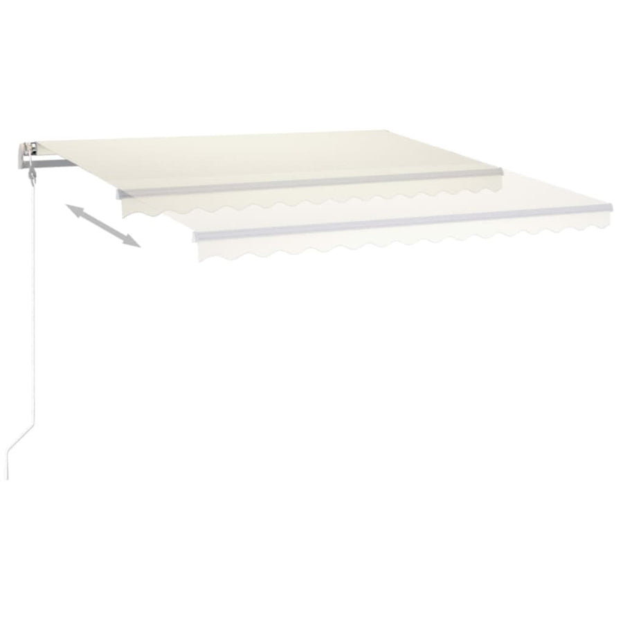 Luifel Automatisch Met Led En Windsensor Kleur 450 x 300 cm Crème