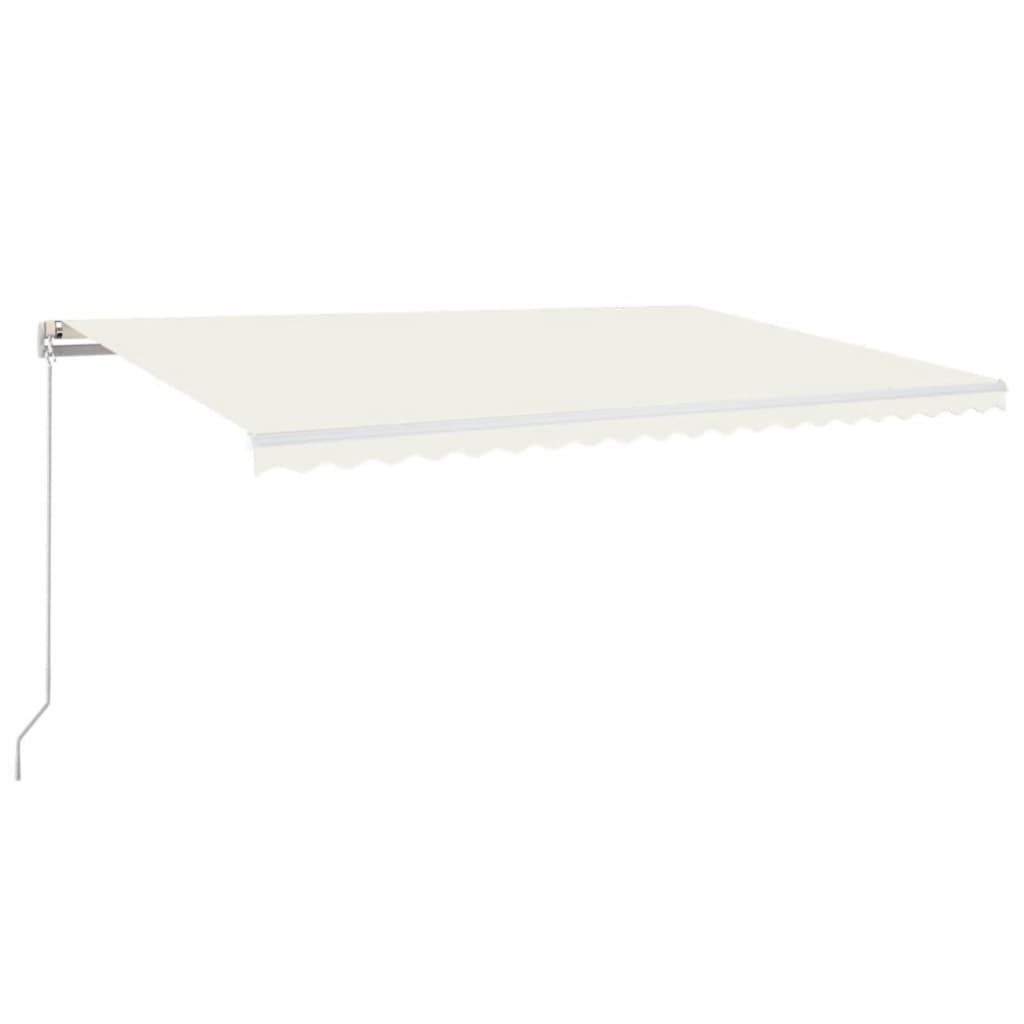 Luifel Handmatig Uittrekbaar 500X300 Cm Crèmekleurig 500 x 300 cm
